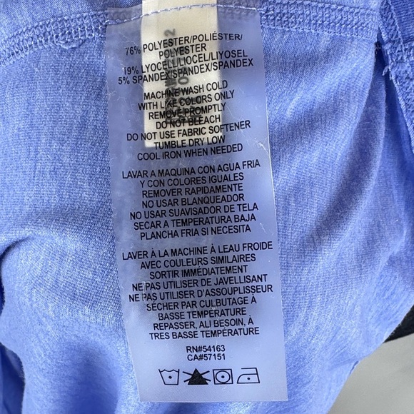 Calvin Klein Performance Wicking Tank Top in Periwinkle - Picture 5 of 6